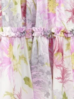 Needle & Thread Girls Hummingbird Chiffon Smocked Dress In Ivory -Monna Clothing Shop NEES3053 MOO 4