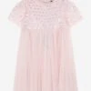 Needle & Thread Girls Thea Bodice Dress In Pink -Monna Clothing Shop NEES4006 PEONY PINK 1