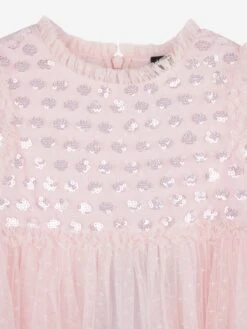 Needle & Thread Girls Thea Bodice Dress In Pink -Monna Clothing Shop NEES4006 PEONY PINK 3