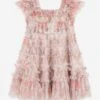 Needle & Thread Girls Floral Wreath Dress In Pink -Monna Clothing Shop NEES4009 MOONSHINE 1