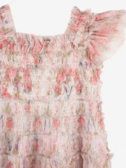 Needle & Thread Girls Floral Wreath Dress In Pink -Monna Clothing Shop NEES4009 MOONSHINE 3