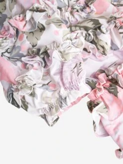 Needle & Thread Girls Rose Powder Crepe Dress In White -Monna Clothing Shop NEES4014 MOONSHINE 4