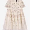 Needle & Thread Girls Garland Ribbon Dress In Ivory -Monna Clothing Shop NEES4017 CREAM 1