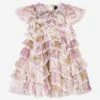 Needle & Thread Girls Wisteria Ruffle Lace Dress In White 1 Needle & Thread Girls Wisteria Ruffle Lace Dress In White -Monna Clothing Shop NEES4020 MOONSHINE 1