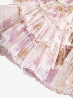 Needle & Thread Girls Wisteria Ruffle Lace Dress In White 12 Needle & Thread Girls Wisteria Ruffle Lace Dress In White -Monna Clothing Shop NEES4020 MOONSHINE 3