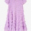 Needle & Thread Girls Wild Rose Ruffle Dress In Purple -Monna Clothing Shop NEES4022 PERIWINKLE PURPLE 1