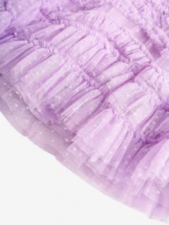 Needle & Thread Girls Wild Rose Ruffle Dress In Purple 9 Needle & Thread Girls Wild Rose Ruffle Dress In Purple -Monna Clothing Shop NEES4022 PERIWINKLE PURPLE 3