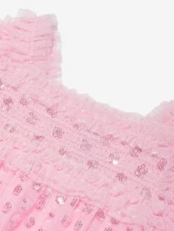 Needle & Thread Girls Raindrop Smocked Dress In Pink -Monna Clothing Shop NEES4024 BLOSSOM PINK 3