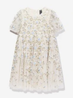 Needle & Thread Girls Posy Piroquette Prom Dress In Ivory