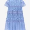 Needle & Thread Girls Midsummer Lace Dress In Blue