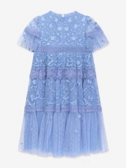 Needle & Thread Girls Midsummer Lace Dress In Blue -Monna Clothing Shop NEES4027 TWILIGHT BLUE 2