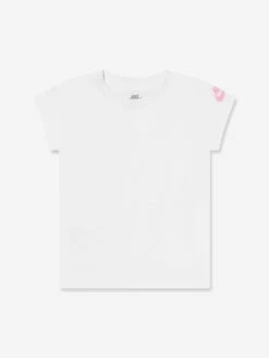 Nike Girls Floral Dress And T-Shirt Set In Pink -Monna Clothing Shop NIKS4059 PINK 4