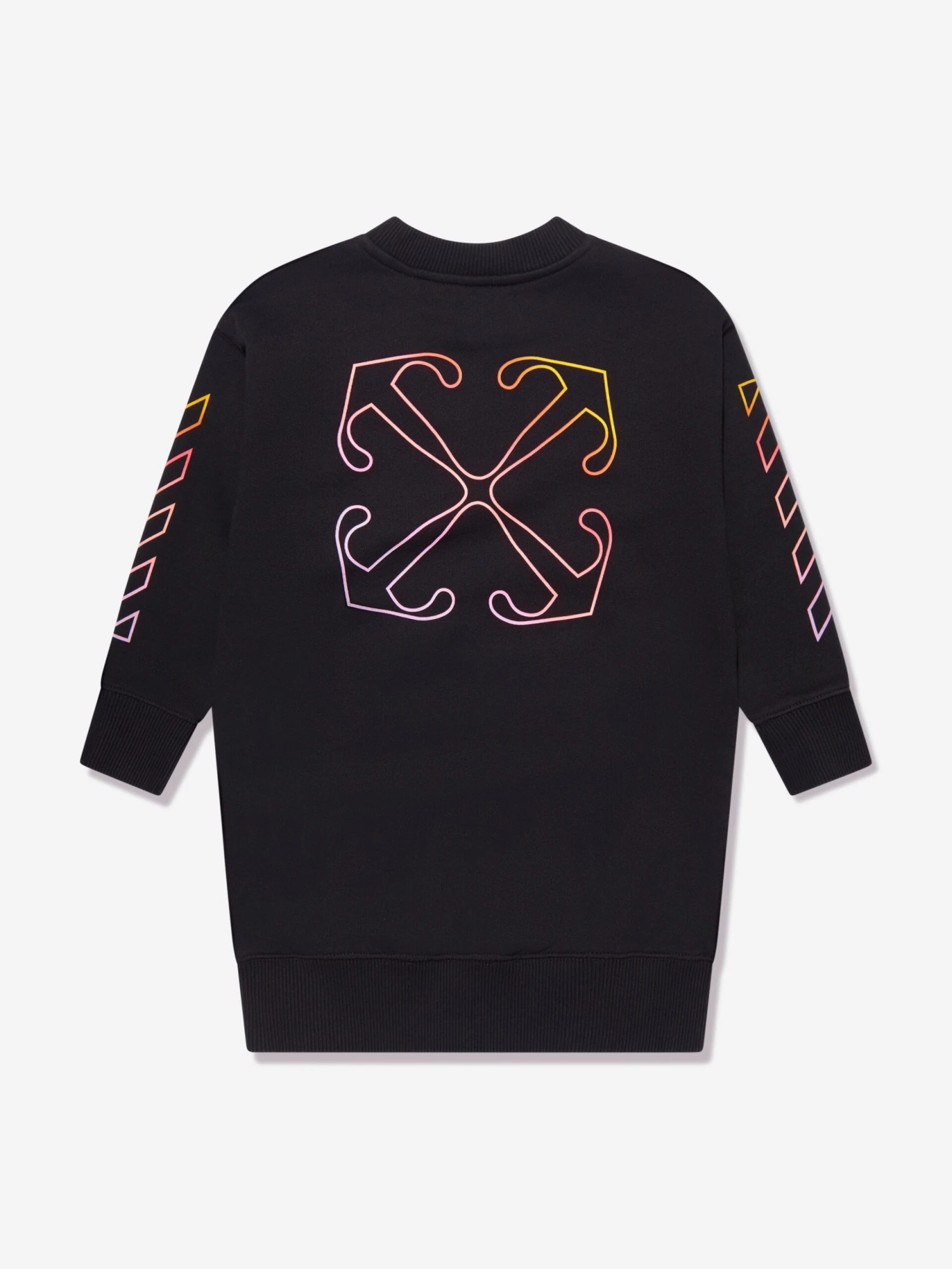 Off-White Girls Arrow Rainbow Crew Dress In Black 5 Off-White Girls Arrow Rainbow Crew Dress In Black - Image 3