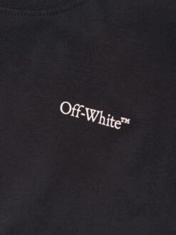 Off-White Girls Bookish Logo Bans Dress In Black -Monna Clothing Shop OFFS4071 BLACK LILAC 3