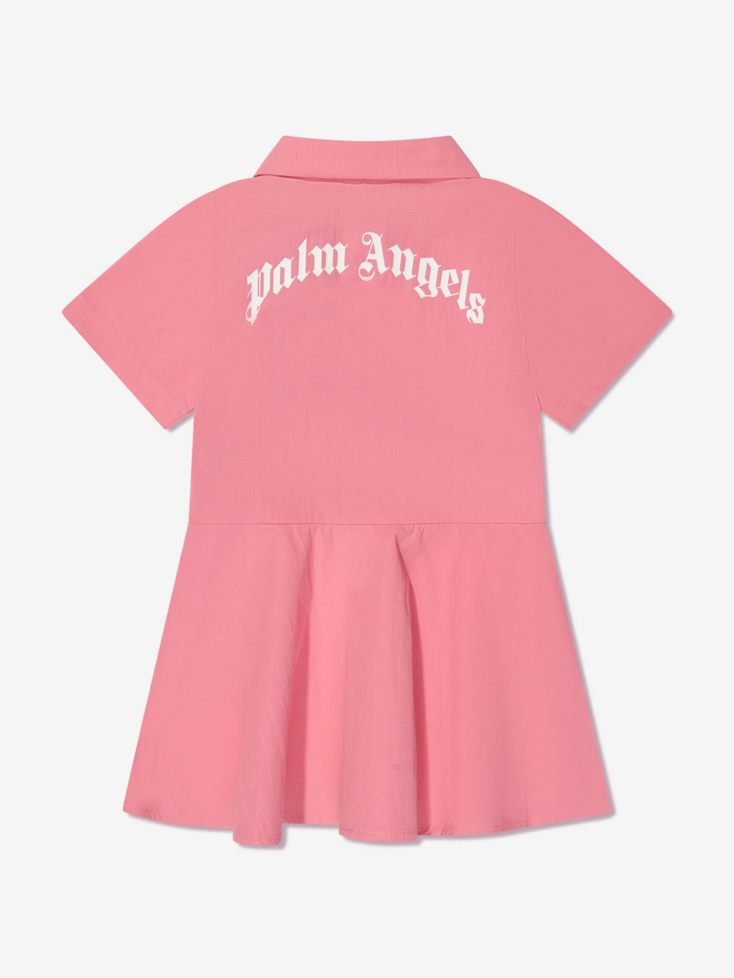 Palm Angels Girls Mini Bear Polo Dress In Pink 4 Palm Angels Girls Mini Bear Polo Dress In Pink - Image 2