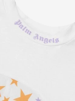 Palm Angels Girls AOP PA Stars T-Shirt Dress In White 8 Palm Angels Girls AOP PA Stars T-Shirt Dress In White -Monna Clothing Shop PALS3128 10136 3