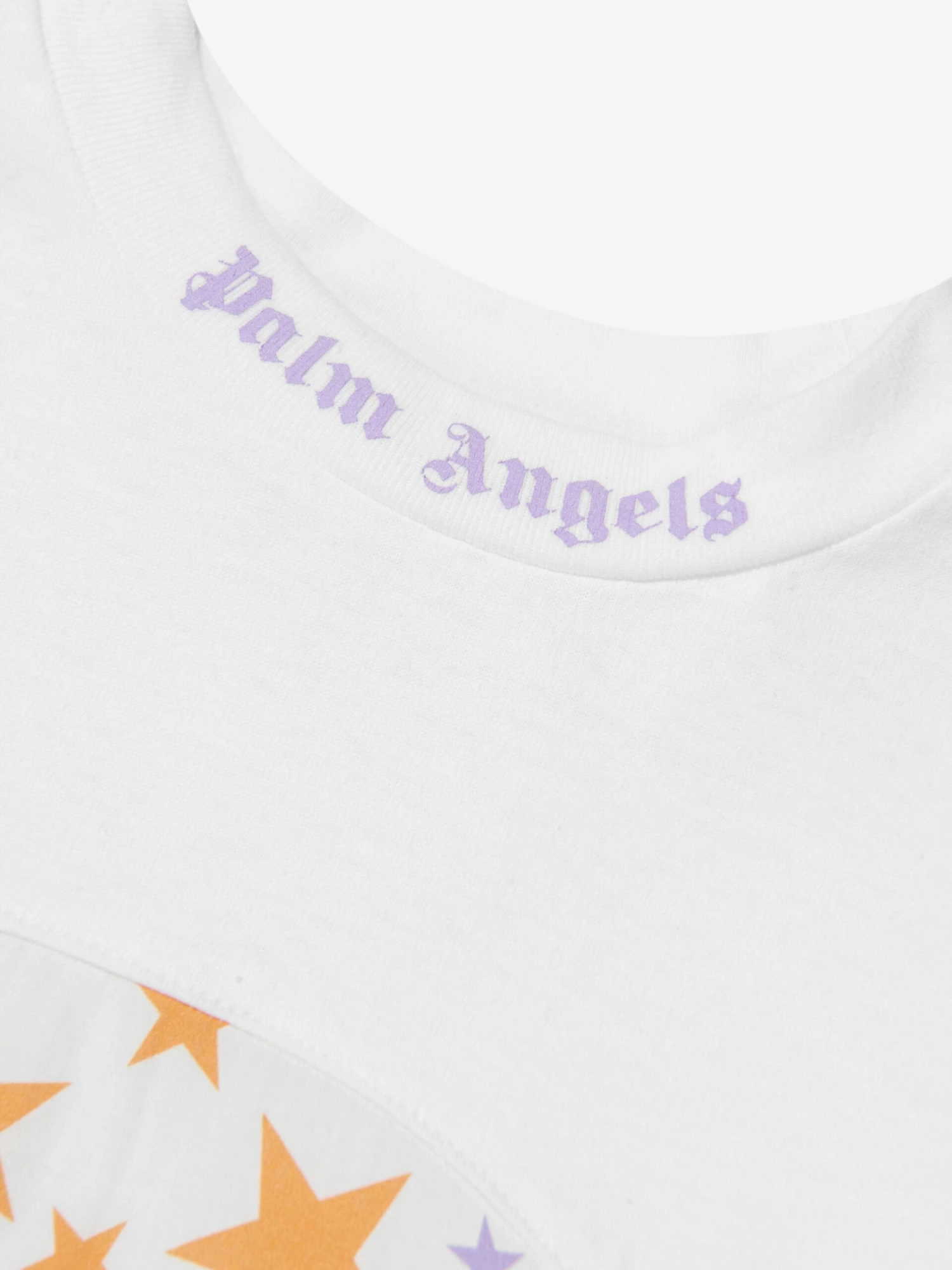 Palm Angels Girls AOP PA Stars T-Shirt Dress In White 5 Palm Angels Girls AOP PA Stars T-Shirt Dress In White - Image 3