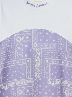 Palm Angels Girls Astro Paisley Dress In Purple 7 Palm Angels Girls Astro Paisley Dress In Purple -Monna Clothing Shop PALS4091 3