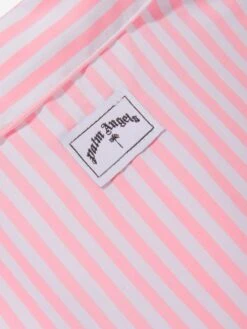 Palm Angels Girls 3 Palms Striped Shirt Dress In Pink -Monna Clothing Shop PALS4092 ROSE QUARTZ 4