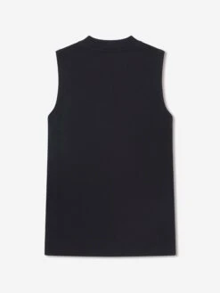 Palm Angels Girls Bear Angel T-Shirt Dress In Black -Monna Clothing Shop PALS4093 BLACK BROWN 2