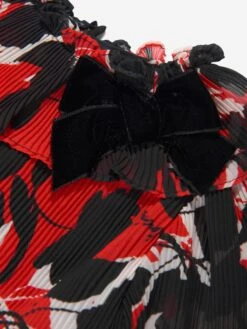 Girls Chiffon Floral Dress In Black -Monna Clothing Shop PATA3057 V0002 3