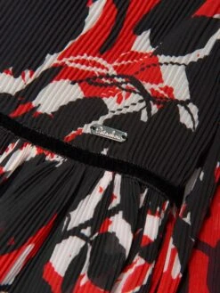 Girls Chiffon Floral Dress In Black -Monna Clothing Shop PATA3057 V0002 4