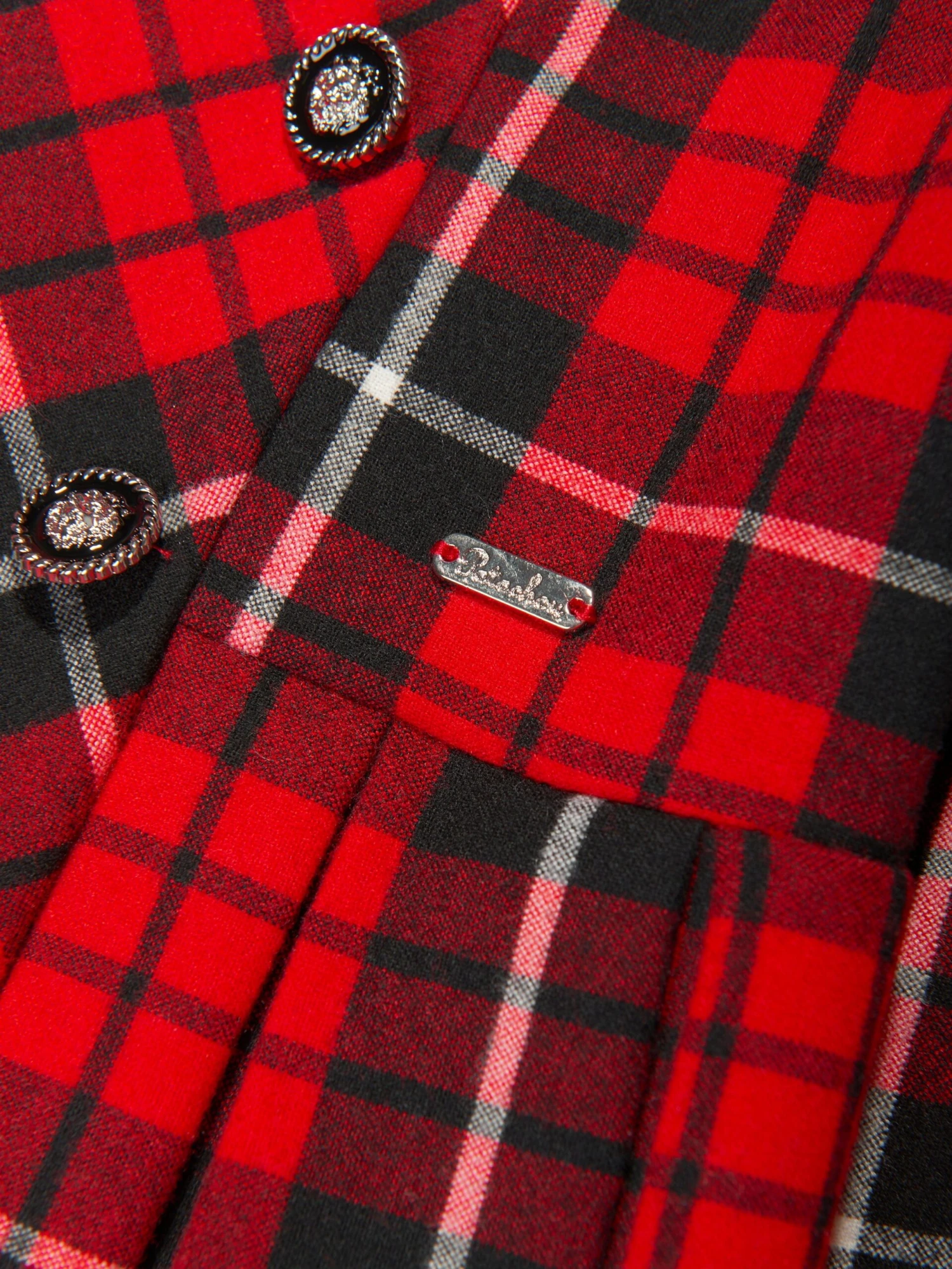 Girls Tartan Pleated Dress In Red 10 Girls Tartan Pleated Dress In Red - Image 8