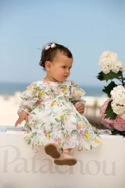 Girls Floral Occasion Dress In Multicolour -Monna Clothing Shop PATACHOU 23Maio1512