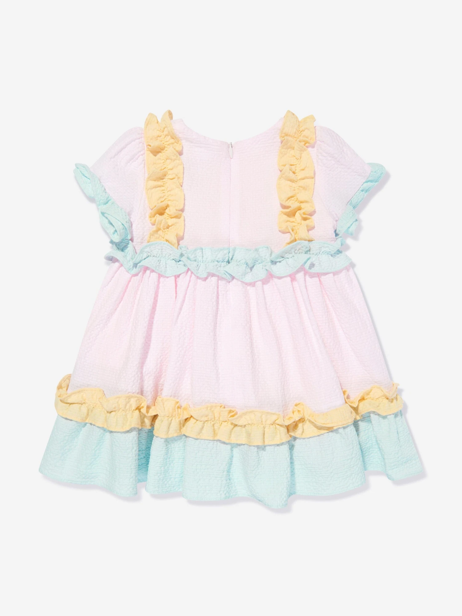 Girls Frilly Dress In Multicolour 6 Girls Frilly Dress In Multicolour - Image 4