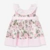 Girls Floral Liberty Dress In Pink -Monna Clothing Shop PATS4049 PINK 1