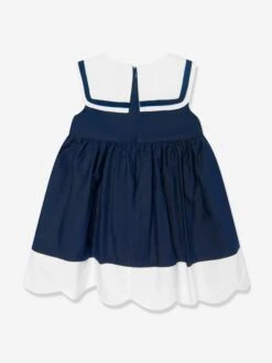 Girls Sleeveless Sailor Dress In Navy 9 Girls Sleeveless Sailor Dress In Navy -Monna Clothing Shop PATS4051 MARINE 2