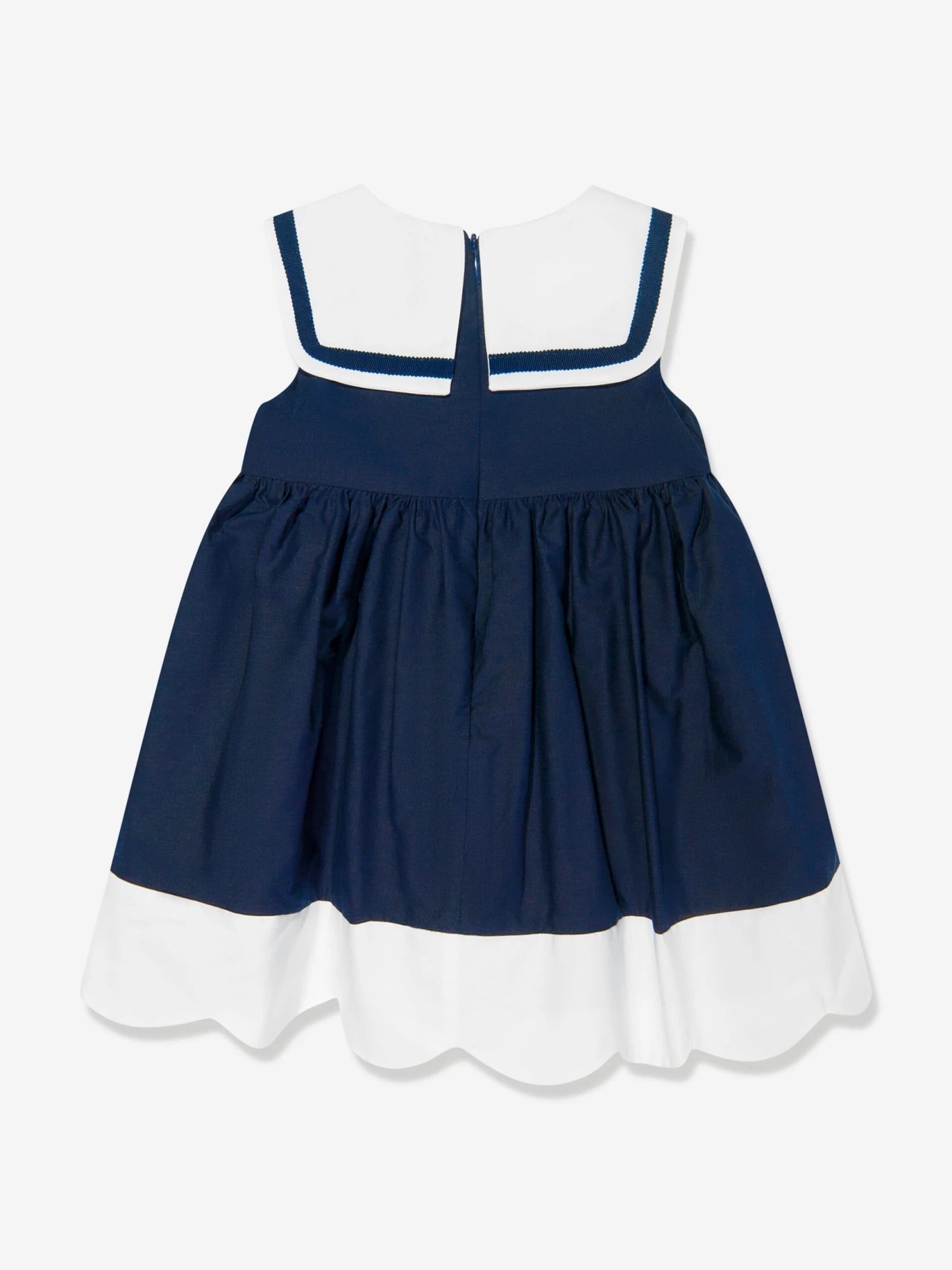 Girls Sleeveless Sailor Dress In Navy 5 Girls Sleeveless Sailor Dress In Navy - Image 3