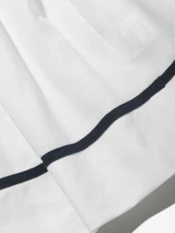 Girls Cruise Polo Dress In White -Monna Clothing Shop PATS4052 WHITE 4