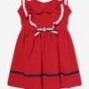 Girls Cruise Polo Dress In Red -Monna Clothing Shop PATS4053 RED 1