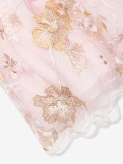 Girls Floral Lace Occasion Dress In Pink -Monna Clothing Shop PATS4055 PINK LACE 4