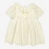 Girls Embroidered Occasion Dress In Ivory 2 Girls Embroidered Occasion Dress In Ivory -Monna Clothing Shop PATS4056 IVORY EMBROIDERED 1