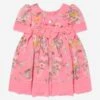 Girls Floral Occasion Dress In Pink -Monna Clothing Shop PATS4059 PINK FLORAL 1