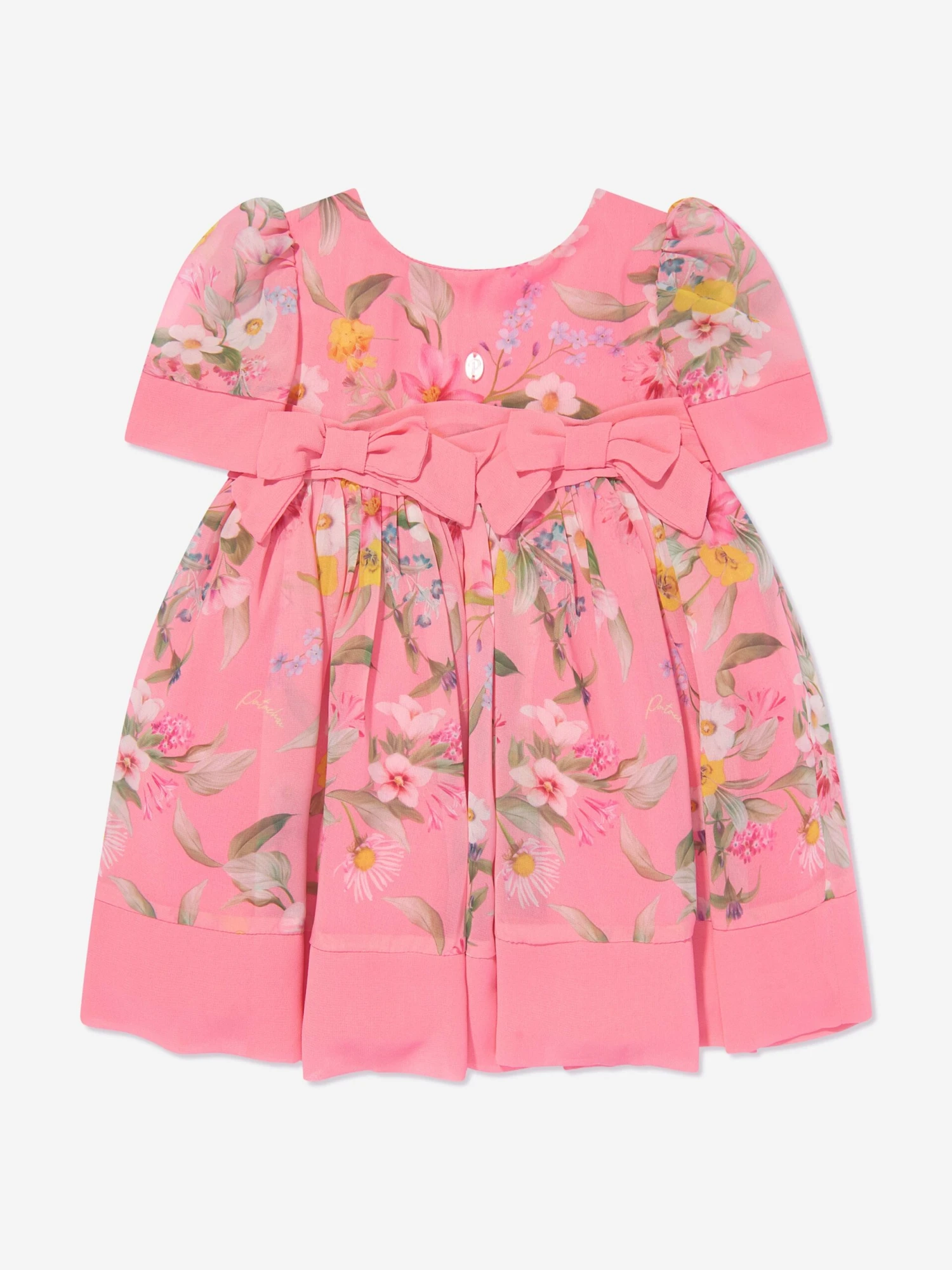 Girls Floral Occasion Dress In Pink 3 Girls Floral Occasion Dress In Pink