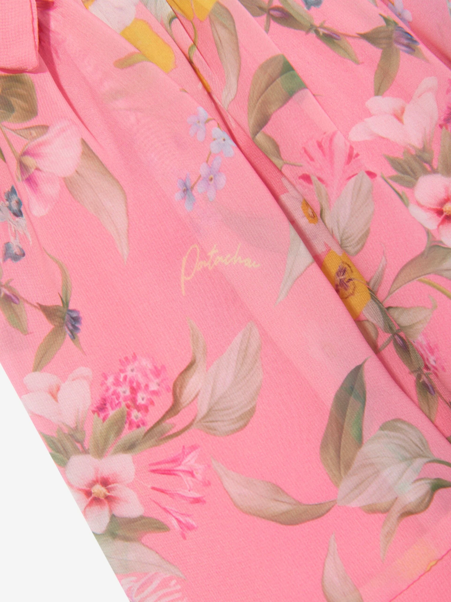 Girls Floral Occasion Dress In Pink 6 Girls Floral Occasion Dress In Pink - Image 4