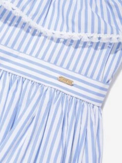 Girls Maxi Dress In Blue -Monna Clothing Shop PATS4066 BLUE STRIPES 3