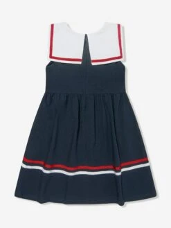 Girls Sailor Dress In Navy -Monna Clothing Shop PATS4069 MARINE 2
