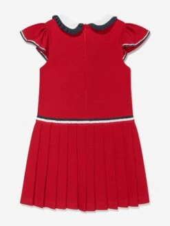 Girls Cruise Dress In Red -Monna Clothing Shop PATS4070 RED 2