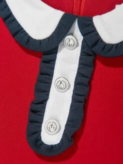 Girls Cruise Dress In Red -Monna Clothing Shop PATS4070 RED 3