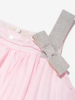 Girls Maxi Dress In Pink 8 Girls Maxi Dress In Pink -Monna Clothing Shop PATS4074 PALE PINK 3