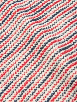 Girls Jacquard Yacht Club Dress In Multicolour -Monna Clothing Shop PATS4084 NAVY RED JACQUARD 4