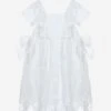 Girls Yacht Club Dress In White