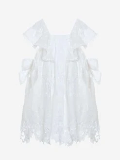 Girls Yacht Club Dress In White