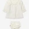 Baby Girls Dress With Bloomers In Green -Monna Clothing Shop PAZA3014 GREEN 1