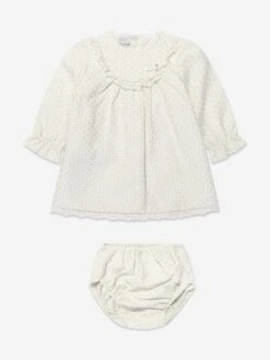 Baby Girls Dress With Bloomers In Green