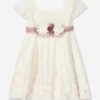 Girls Ceremony Dress In Ivory -Monna Clothing Shop PAZS4010 IVORY 1